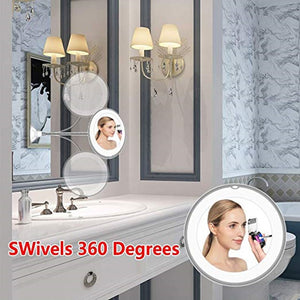 Magnifying LED Makeup Mirror